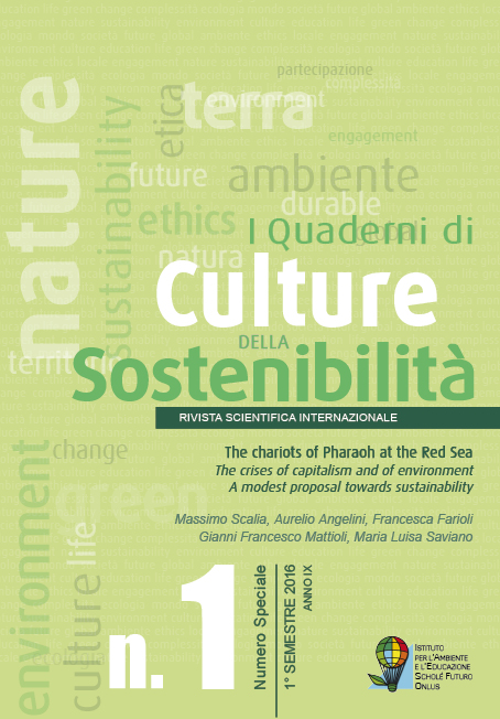 Quaderni di Culture della sostenibilità 1 – 2016